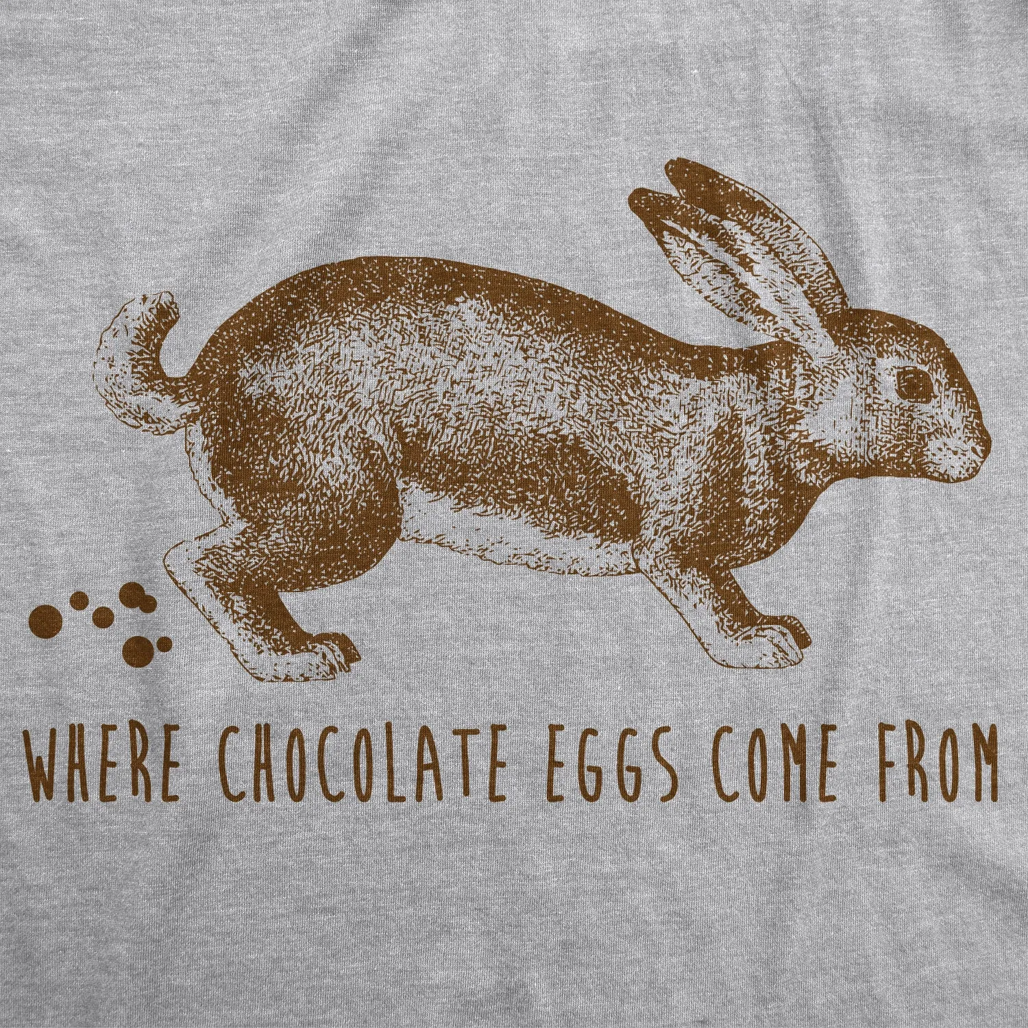 Where Chocolate Eggs Come From Men's T Shirt sold by Crazy Dog T-Shirts product image thumbnail 2
