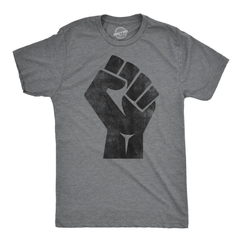 Revolution Fist Men's T Shirt sold by Crazy Dog T-Shirts