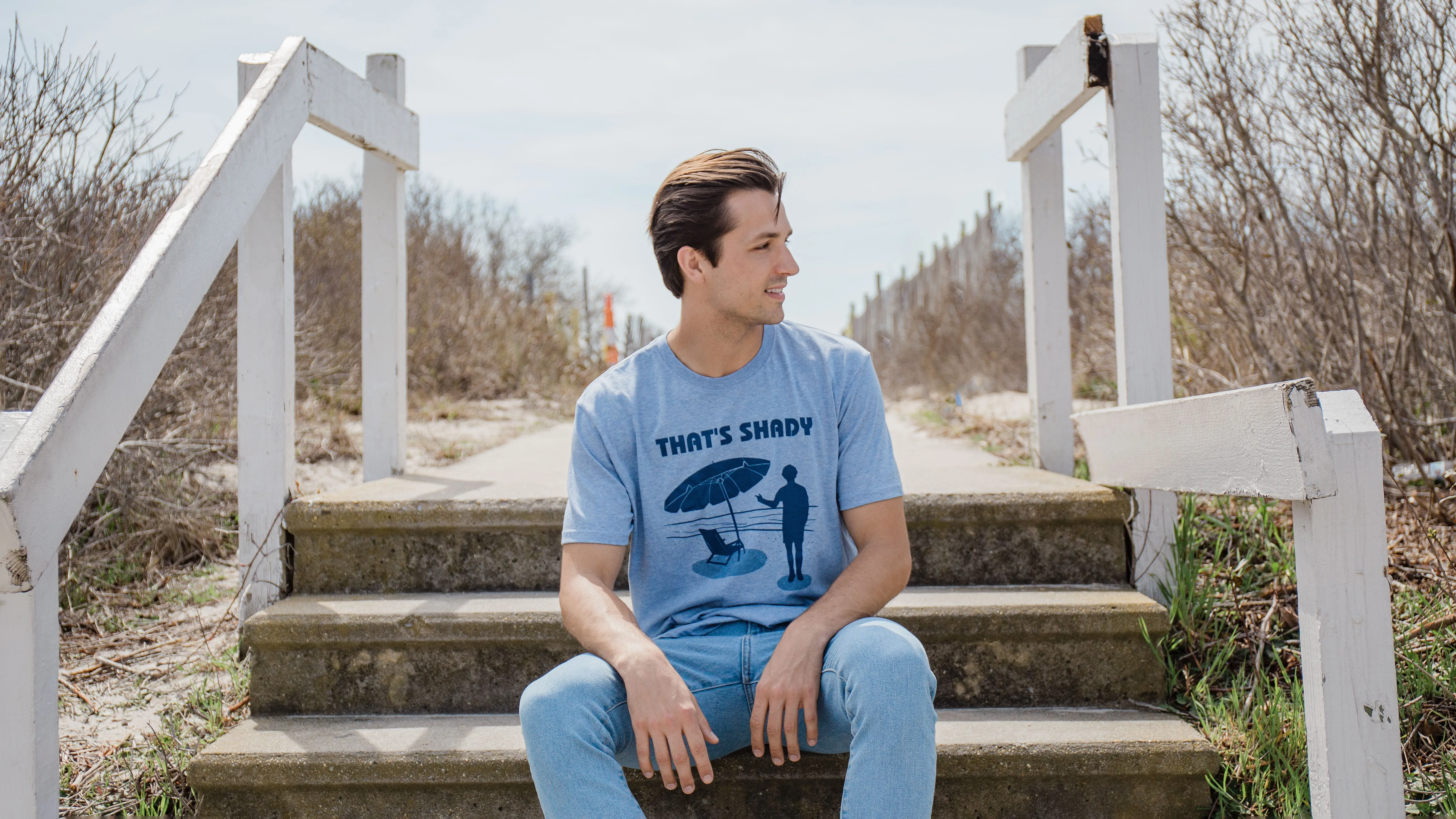 That's Shady Men's T Shirt sold by Crazy Dog T-Shirts product image thumbnail 4