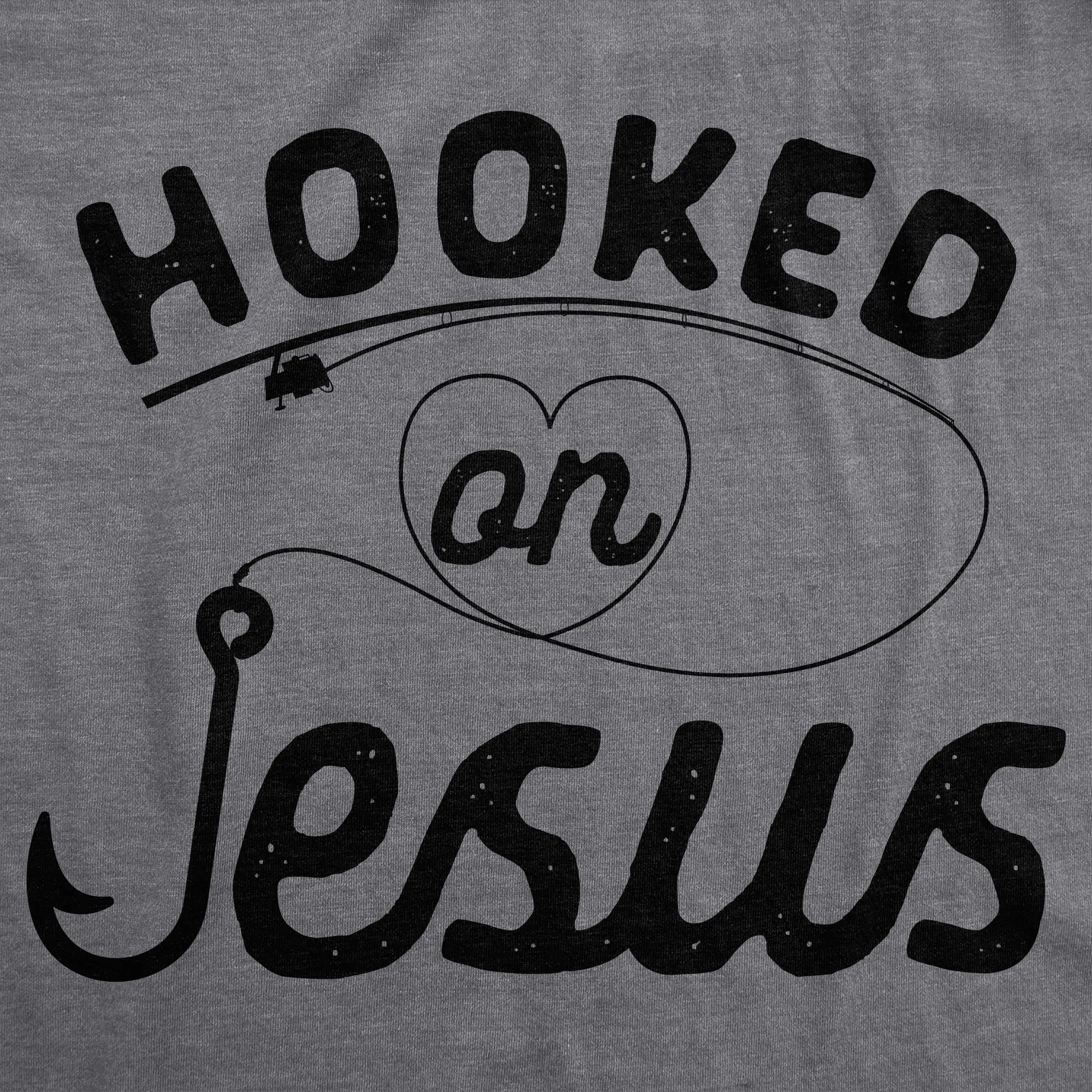 Hooked On Jesus Men's T Shirt sold by Crazy Dog T-Shirts product image thumbnail 2