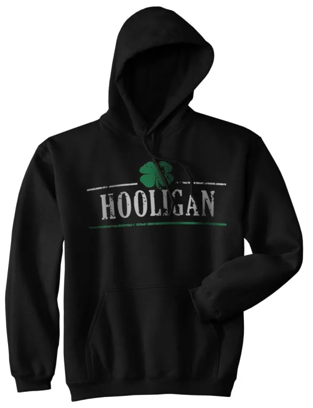 Hooligan Shamrock Hoodie sold by Crazy Dog T-Shirts