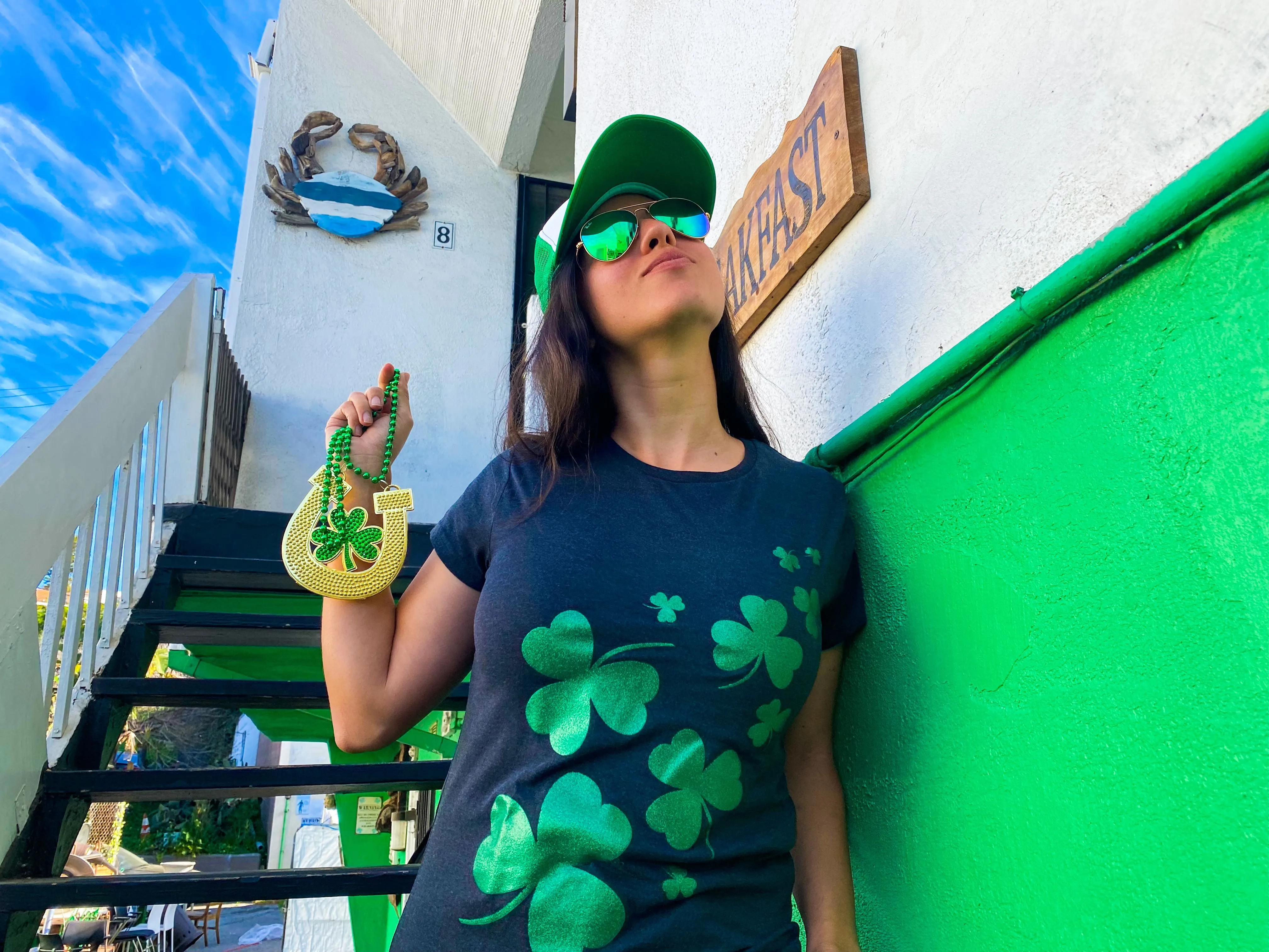 Glitter Shamrocks Women's T Shirt sold by Crazy Dog T-Shirts product image thumbnail 5