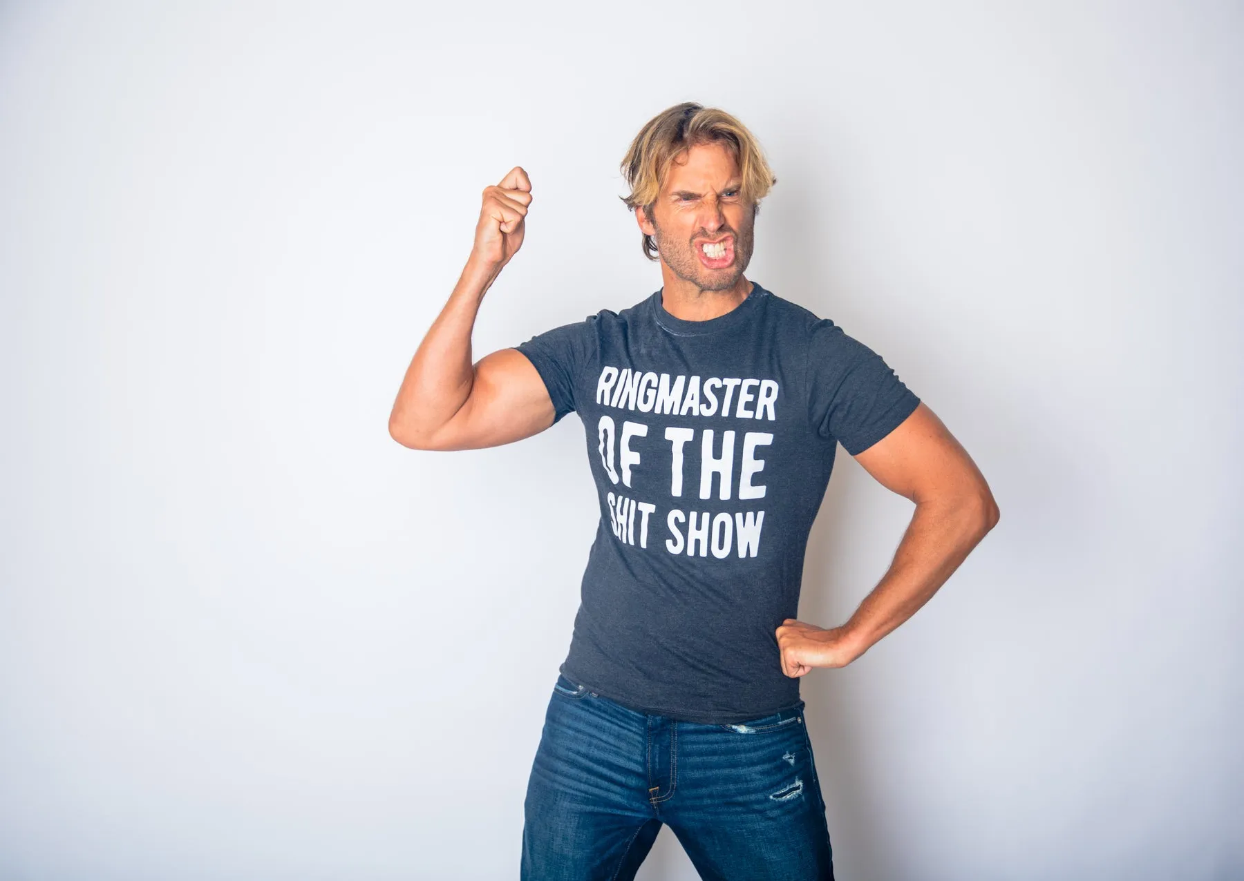 Ringmaster Of The Shitshow Men's T Shirt sold by Crazy Dog T-Shirts product image thumbnail 3