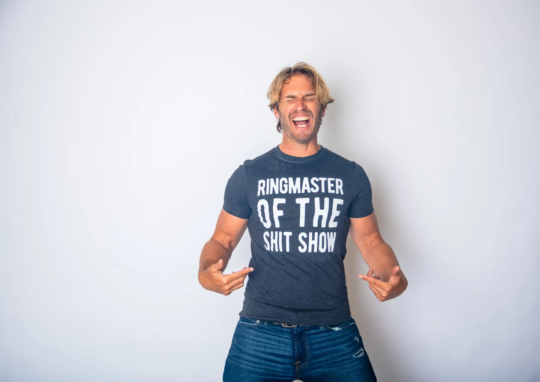 Ringmaster Of The Shitshow Men's T Shirt sold by Crazy Dog T-Shirts product image thumbnail 2