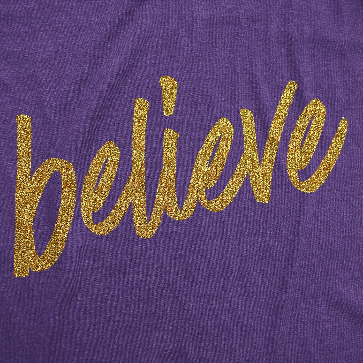 Believe Script Women's T Shirt sold by Crazy Dog T-Shirts product image thumbnail 5