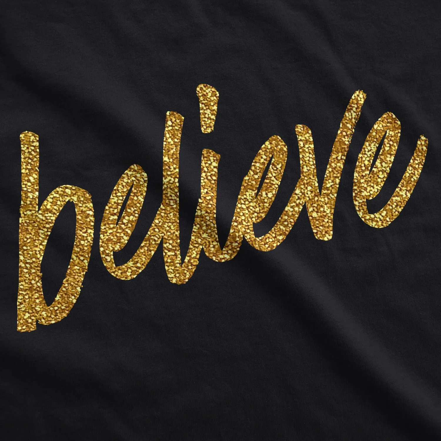 Believe Script Women's T Shirt sold by Crazy Dog T-Shirts product image thumbnail 2
