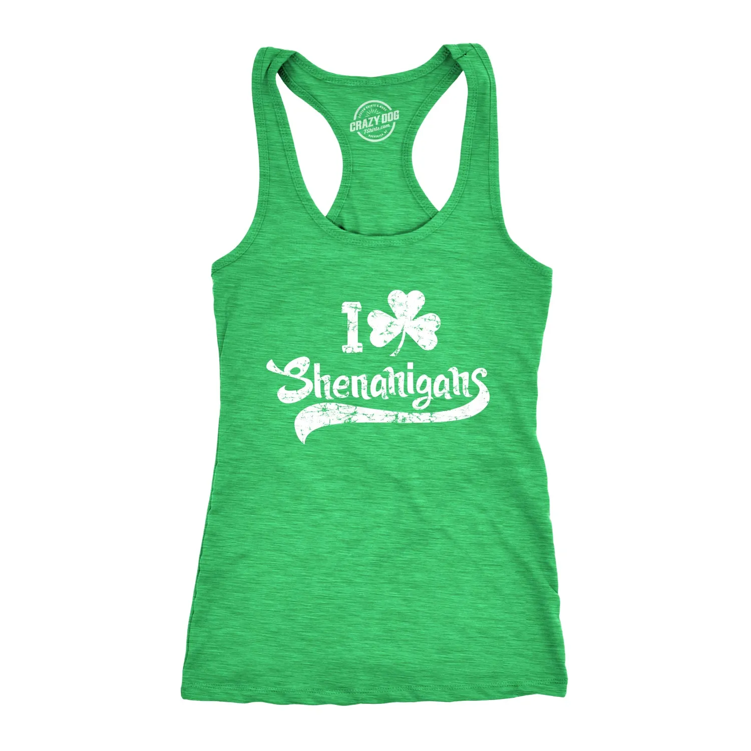 I Clover Shenanigans Women's Tank Top sold by Crazy Dog T-Shirts
