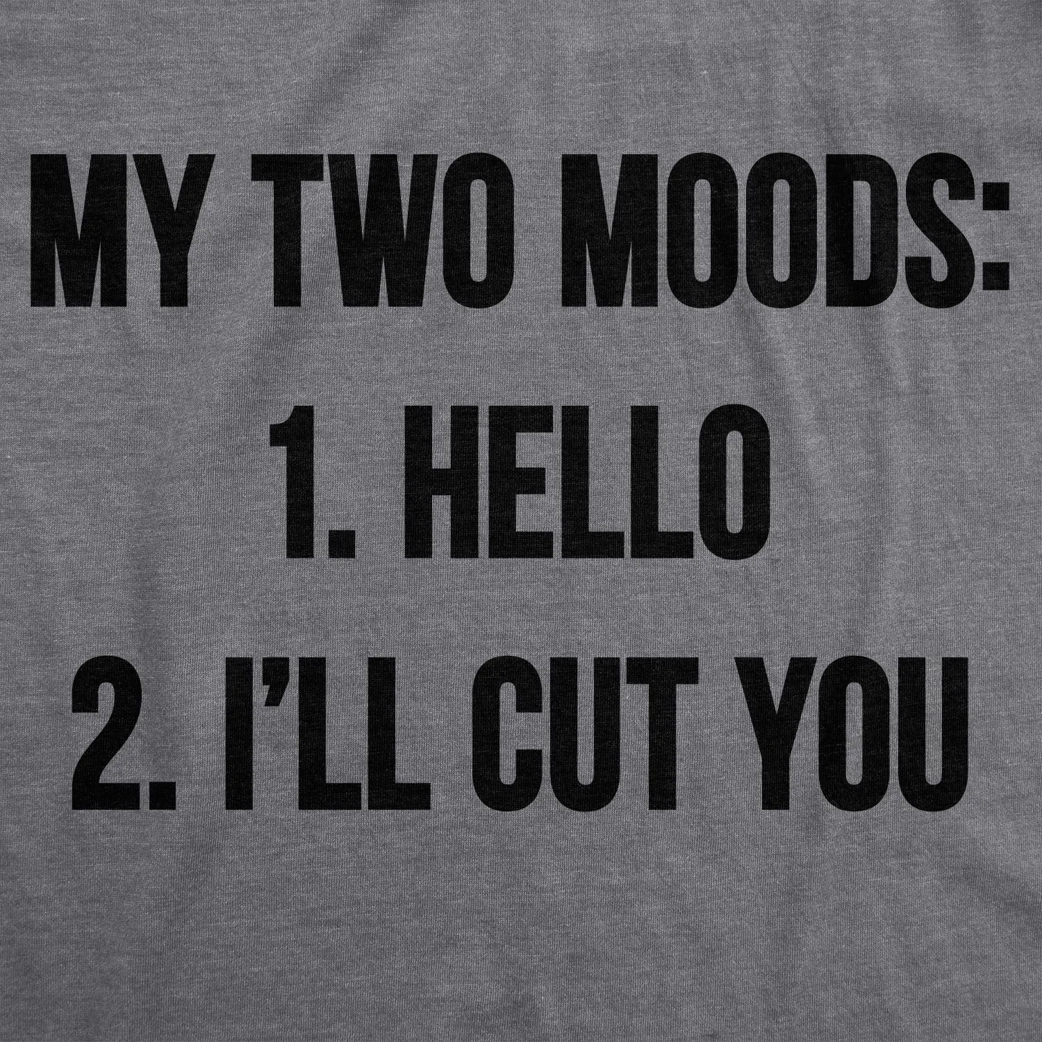 My Two Moods Men's T Shirt sold by Crazy Dog T-Shirts product image thumbnail 2
