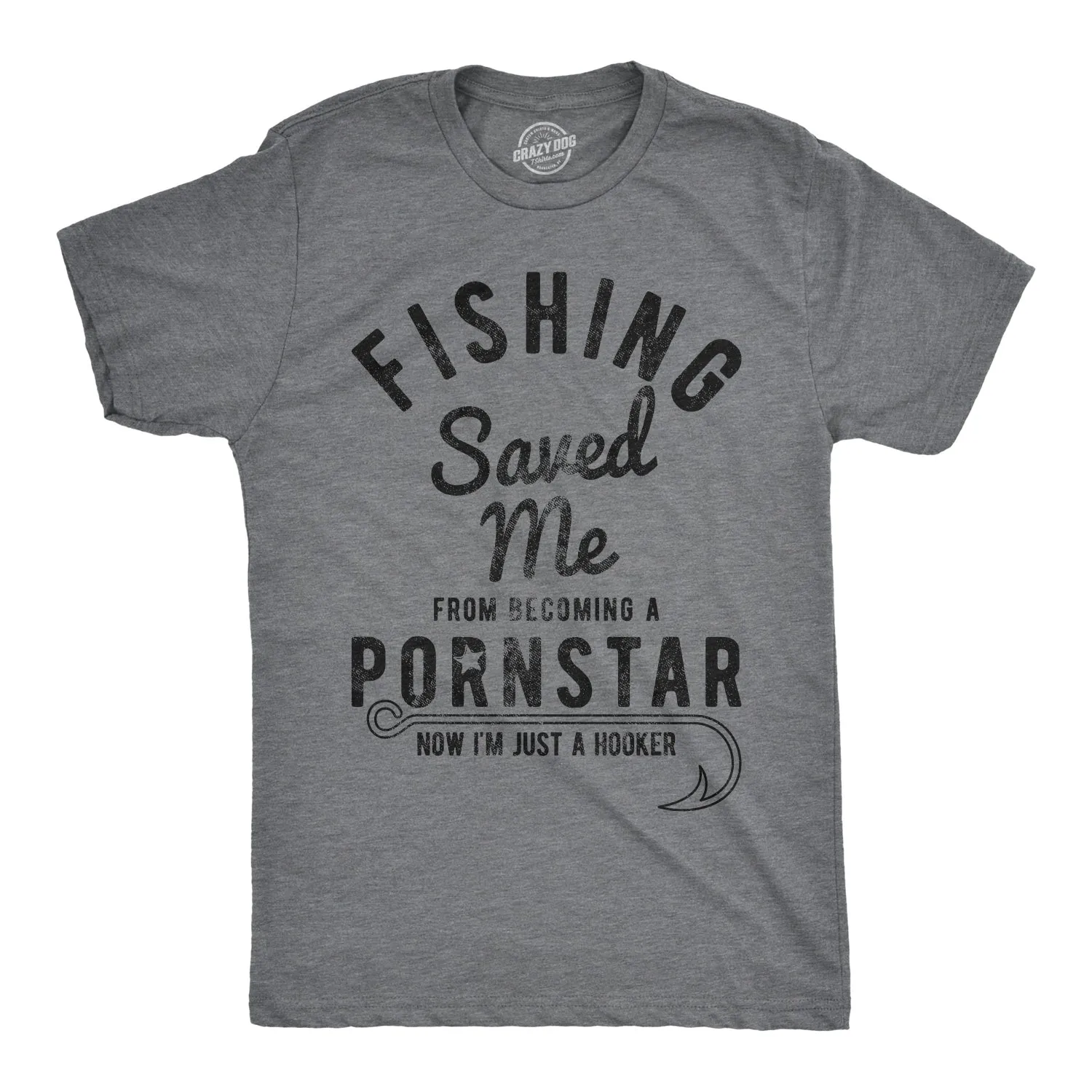 Fishing Saved Me Men's T Shirt sold by Crazy Dog T-Shirts