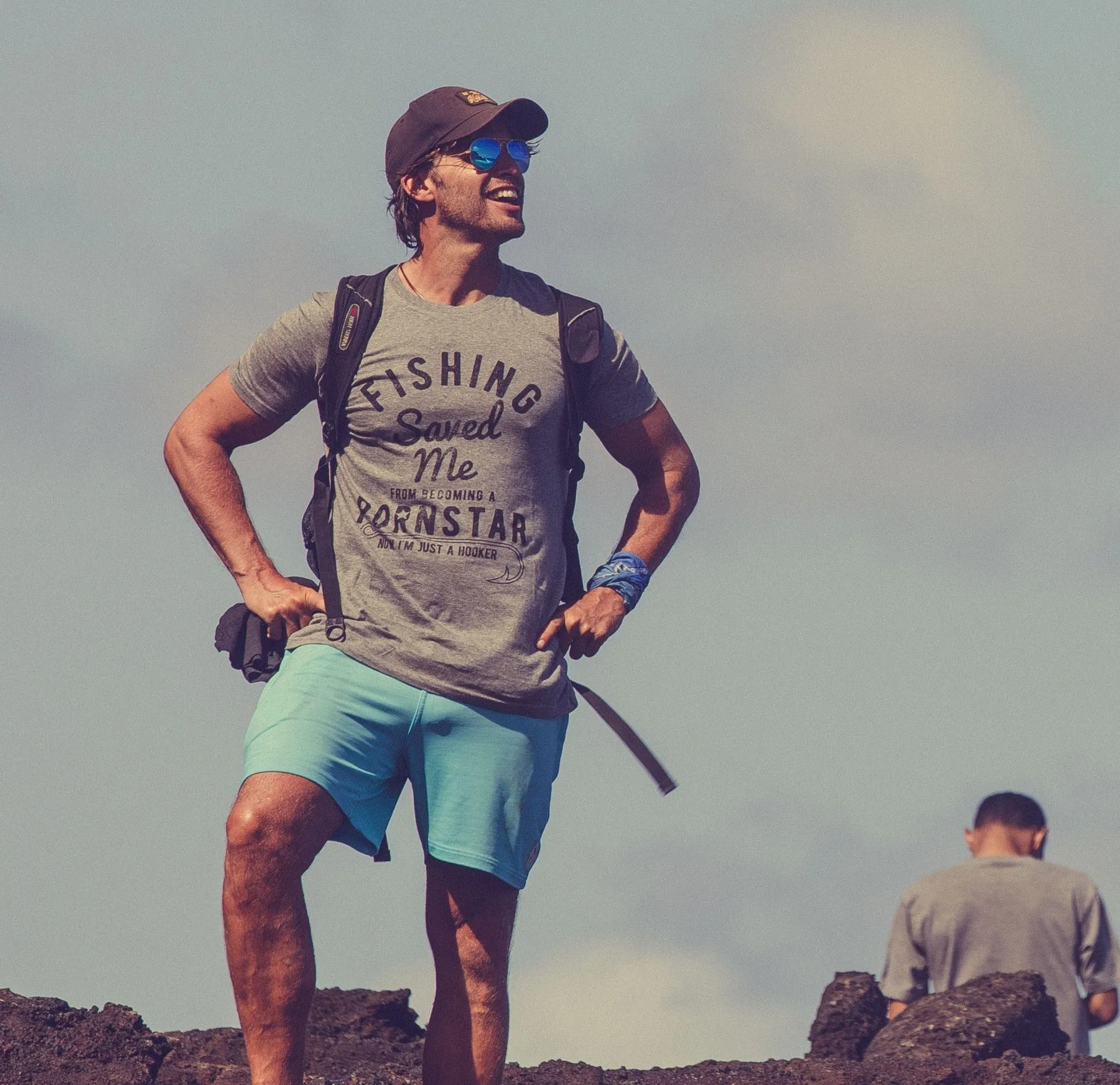 Fishing Saved Me Men's T Shirt sold by Crazy Dog T-Shirts product image thumbnail 3