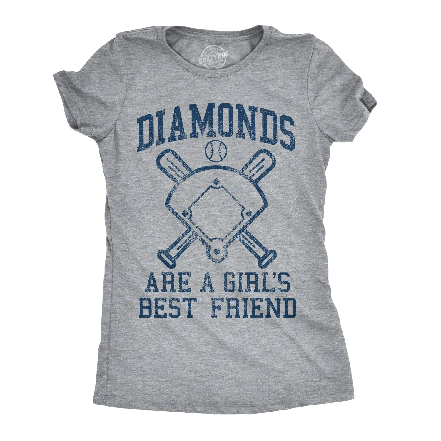 Diamonds Are A Girls Best Friend Women's T Shirt sold by Crazy Dog T-Shirts