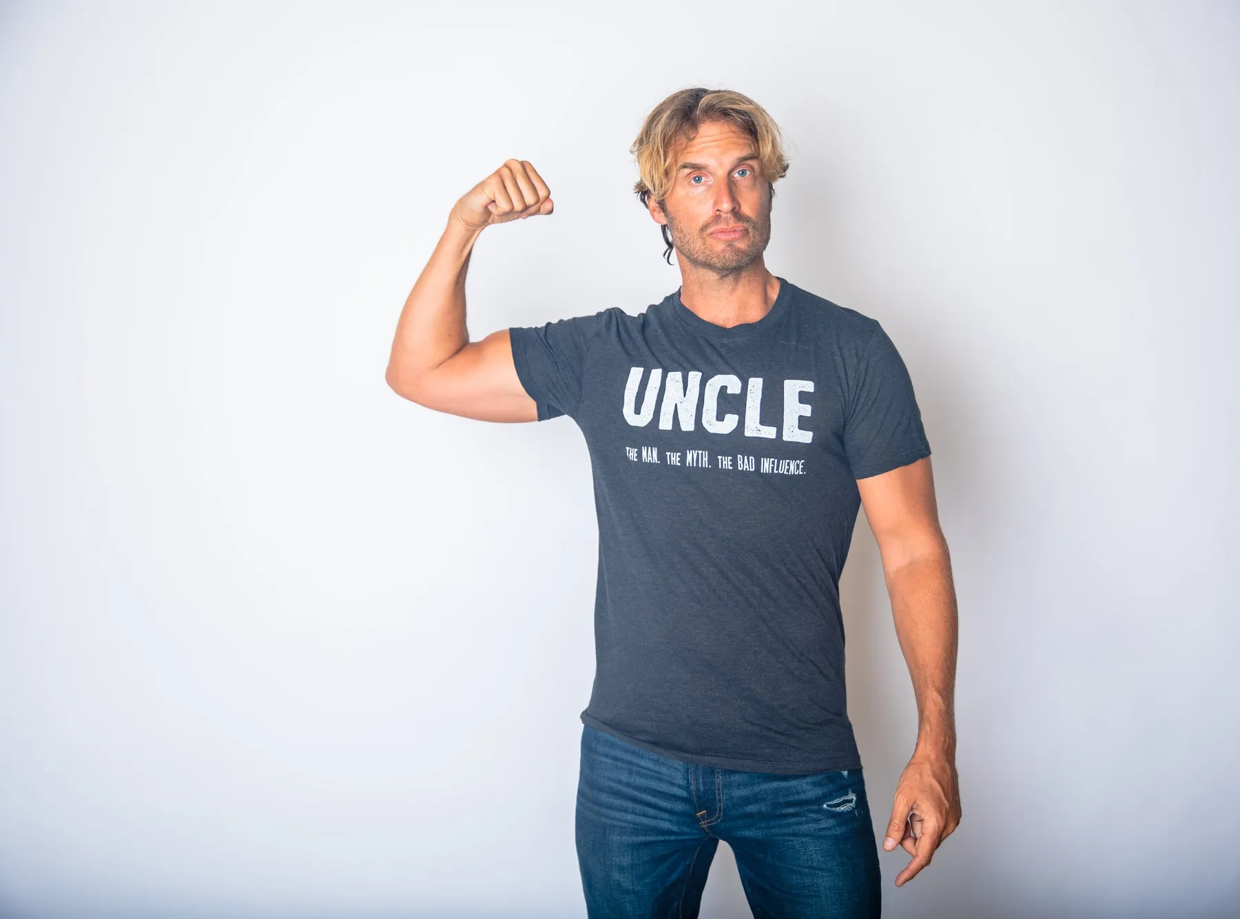 Uncle. The Man. The Myth. The Bad Influence. Men's T Shirt sold by Crazy Dog T-Shirts product image thumbnail 2