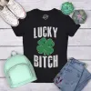Lucky Bitch Women's T Shirt sold by Crazy Dog T-Shirts