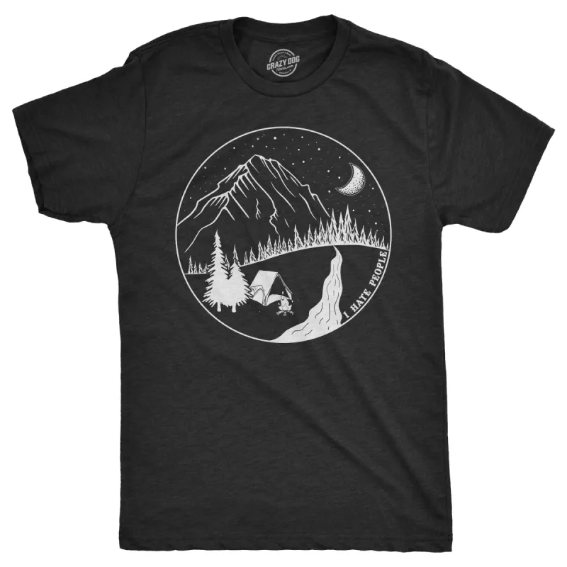 I Hate People Men's T Shirt sold by Crazy Dog T-Shirts