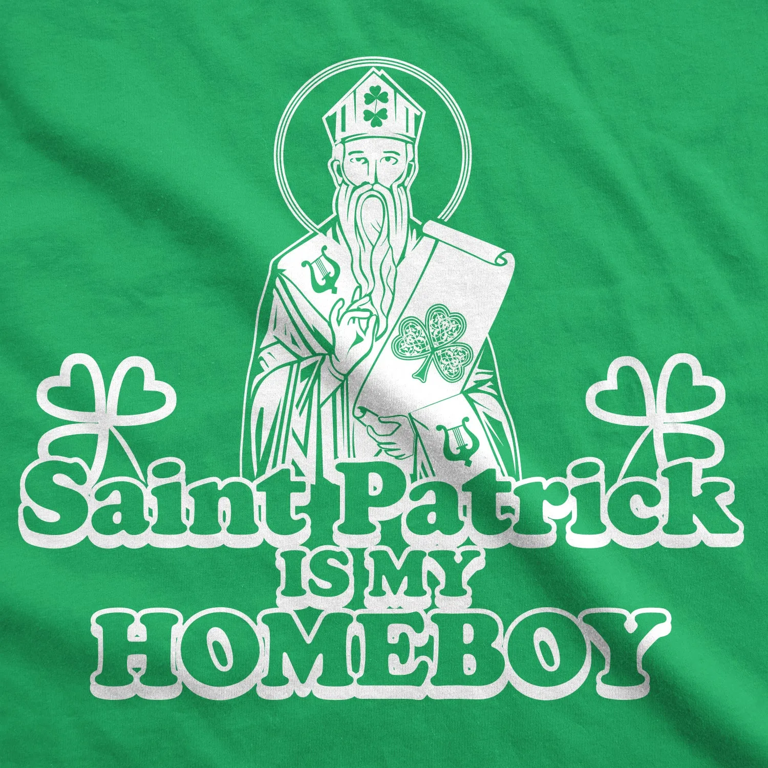 St. Patrick Is My Homeboy Men's T Shirt sold by Crazy Dog T-Shirts product image thumbnail 2