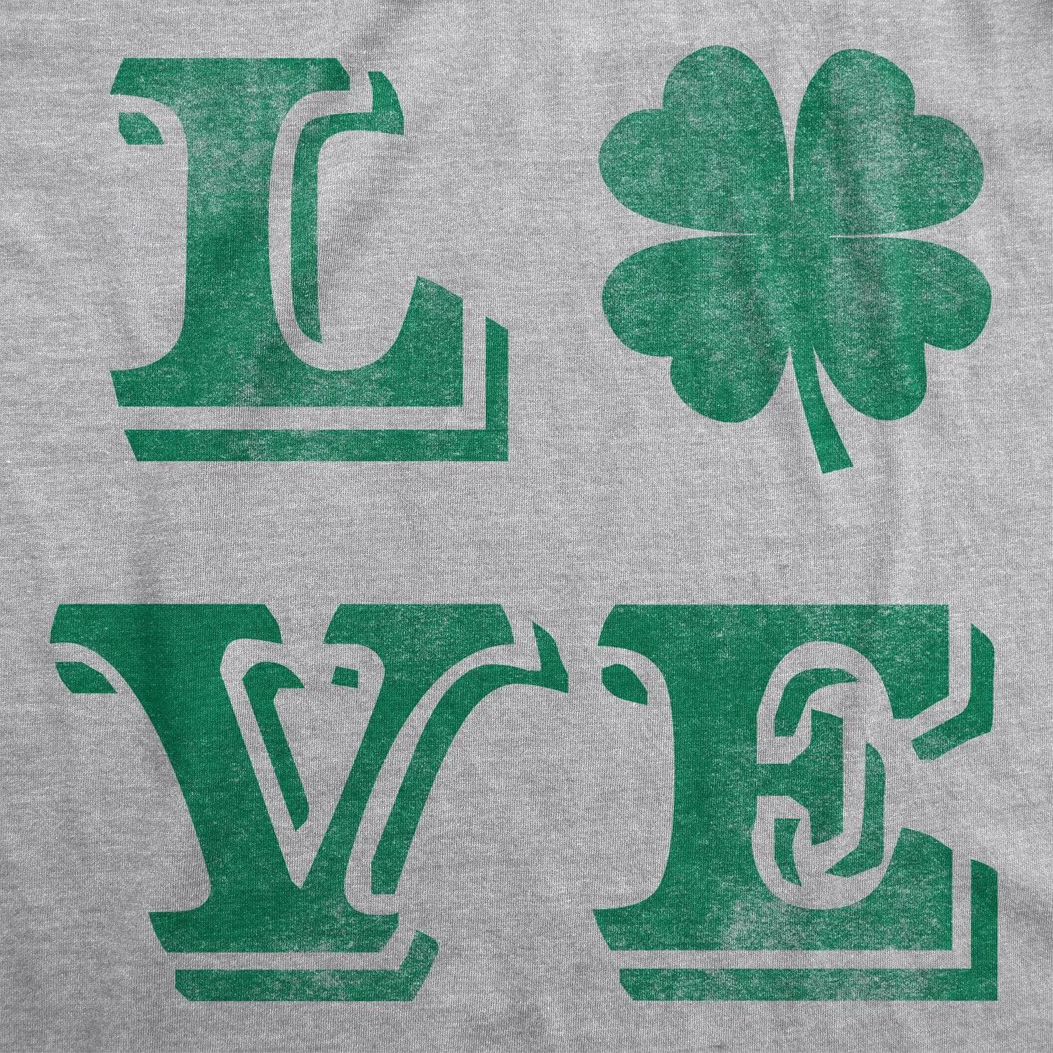 LOVE Lucky Clover Women's T Shirt sold by Crazy Dog T-Shirts product image thumbnail 2