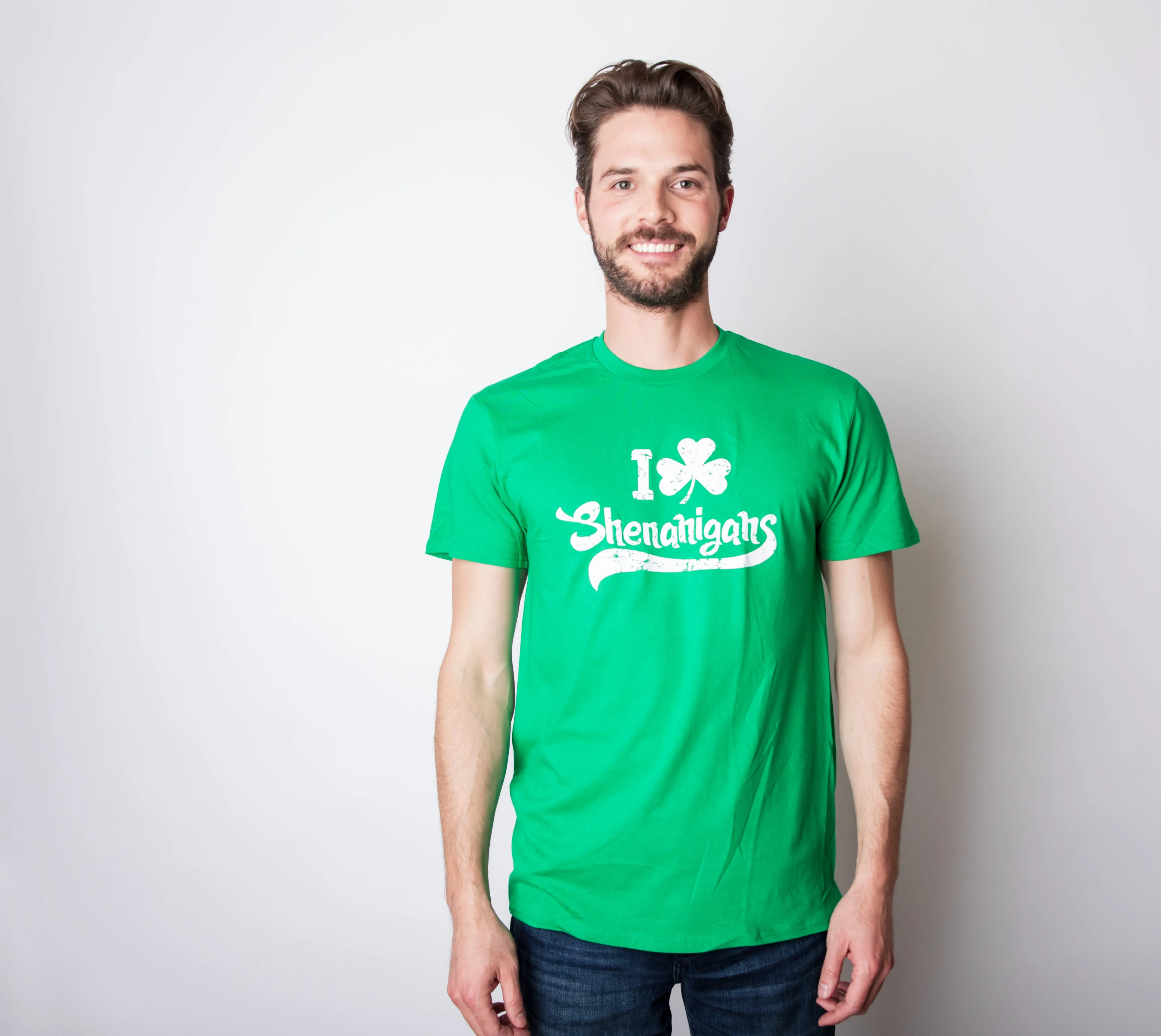 I Clover Shenanigans Men's T Shirt sold by Crazy Dog T-Shirts product image thumbnail 4