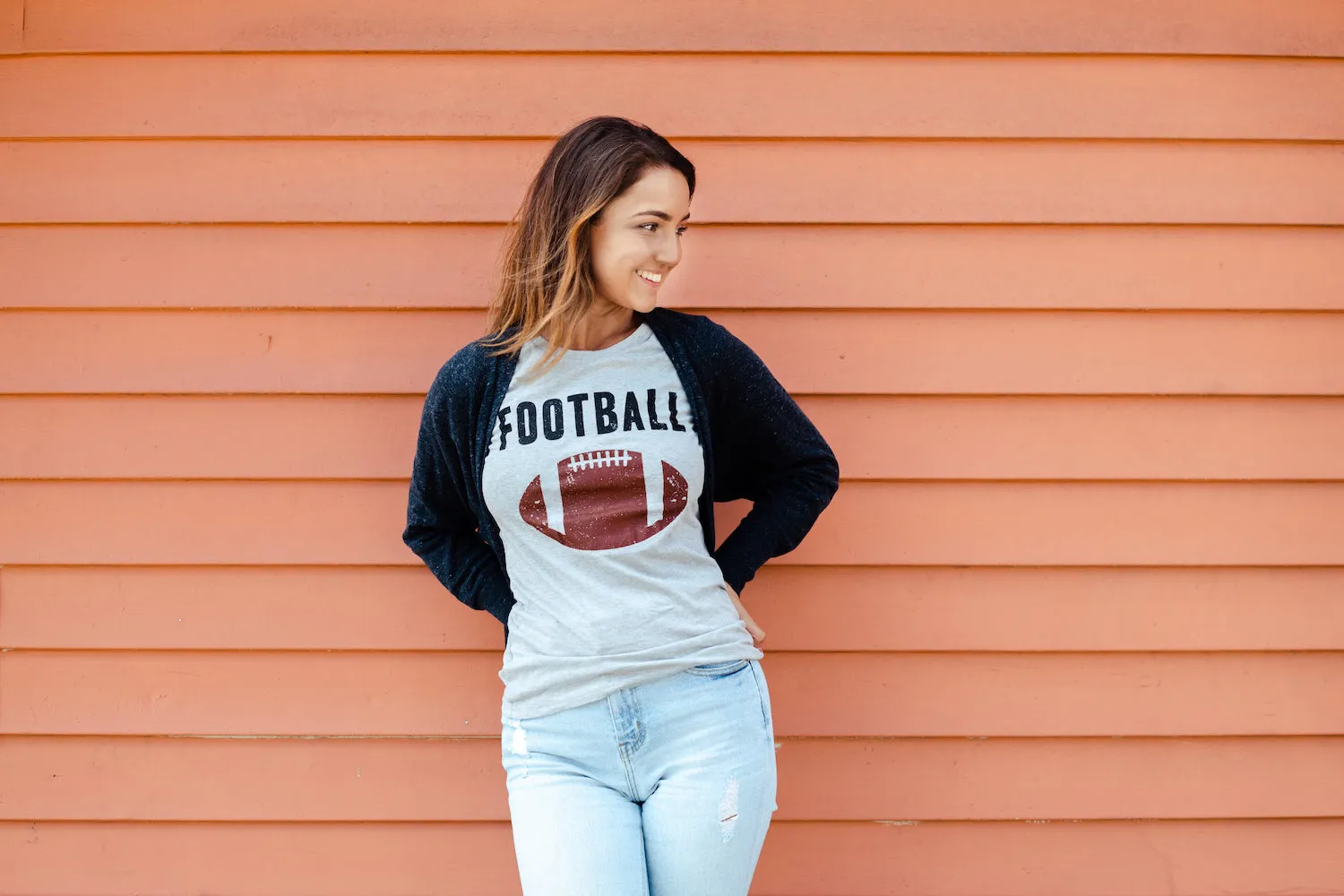 Vintage Football Women's T Shirt sold by Crazy Dog T-Shirts product image thumbnail 3