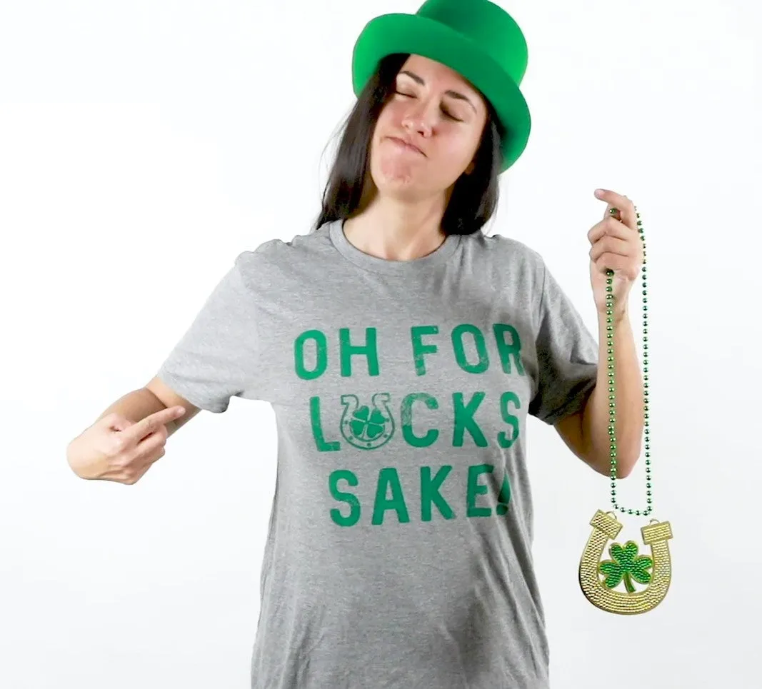 Oh For Lucks Sake Women's T Shirt sold by Crazy Dog T-Shirts product image thumbnail 3