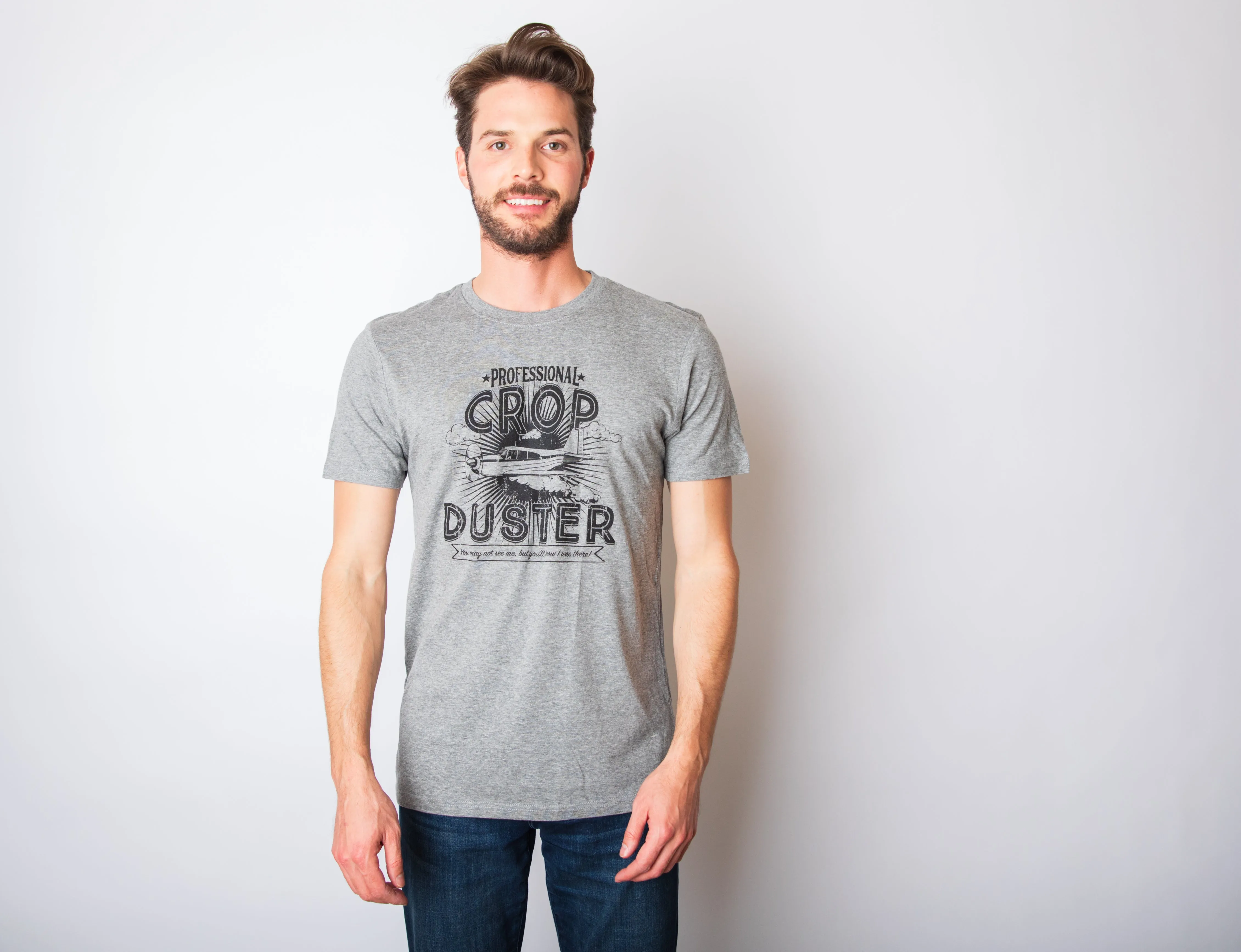 Professional Crop Duster Men's T Shirt sold by Crazy Dog T-Shirts product image thumbnail 4