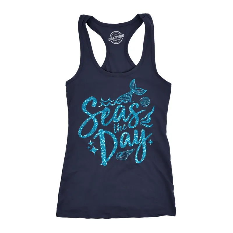 Seas The Day Women's Tank Top sold by Crazy Dog T-Shirts