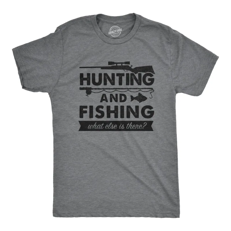 Hunting And Fishing Men's T Shirt sold by Crazy Dog T-Shirts