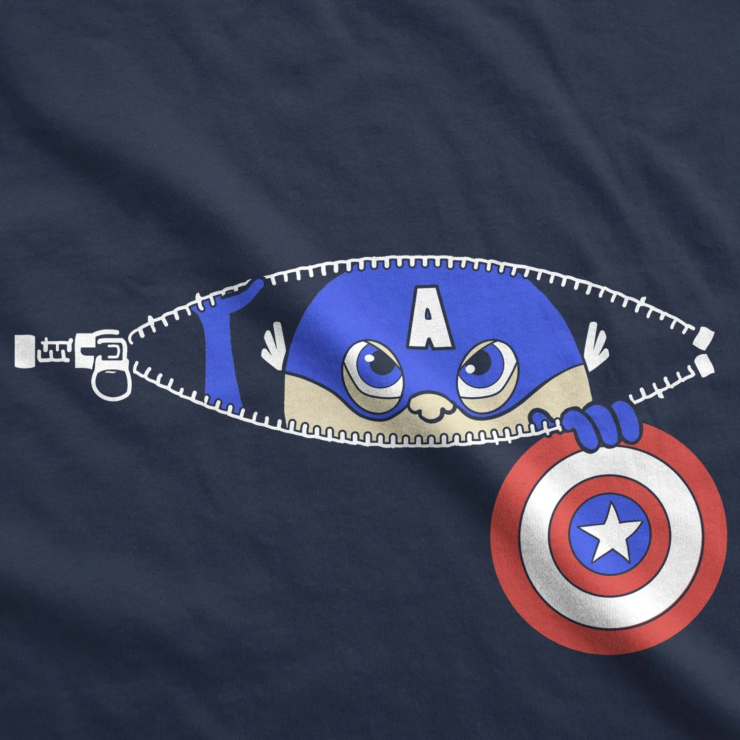 Peeking Captain Maternity T Shirt sold by Crazy Dog T-Shirts product image thumbnail 5