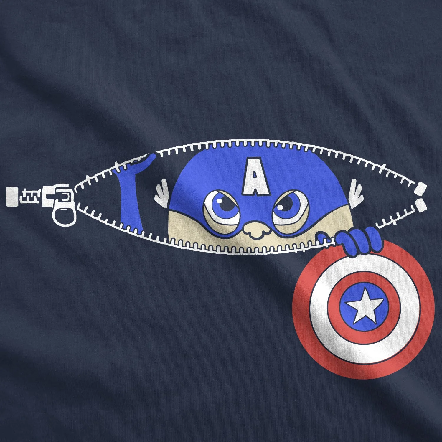 Peeking Captain Maternity T Shirt sold by Crazy Dog T-Shirts product image thumbnail 3