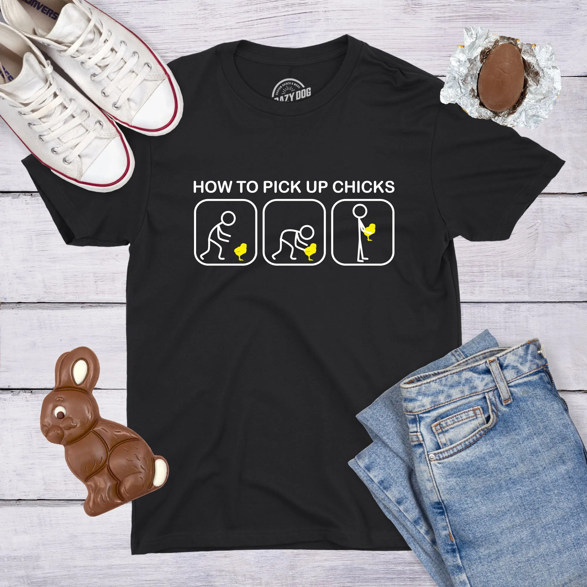 Pick Up Chicks Men's T Shirt sold by Crazy Dog T-Shirts product image thumbnail 3