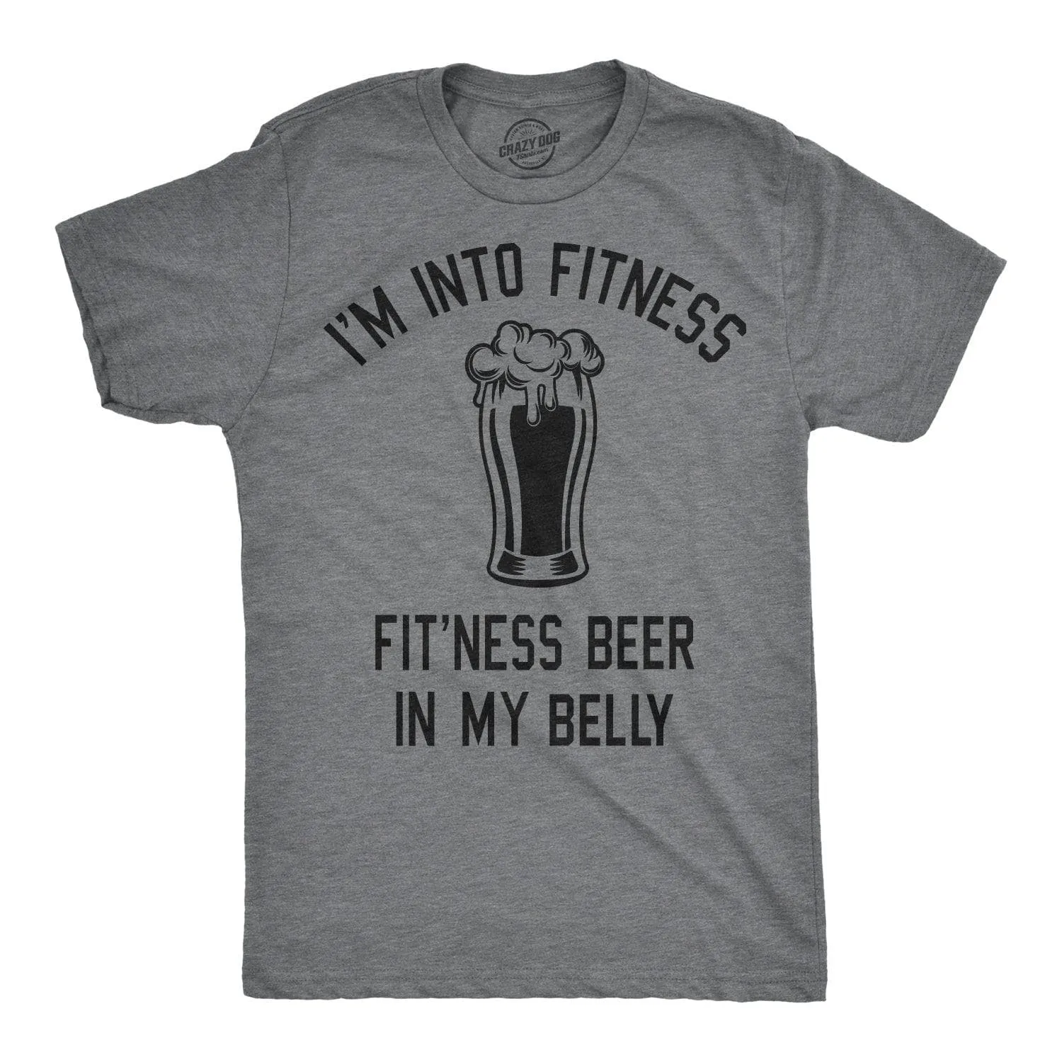 Fitness Beer In My Belly Men's T Shirt sold by Crazy Dog T-Shirts