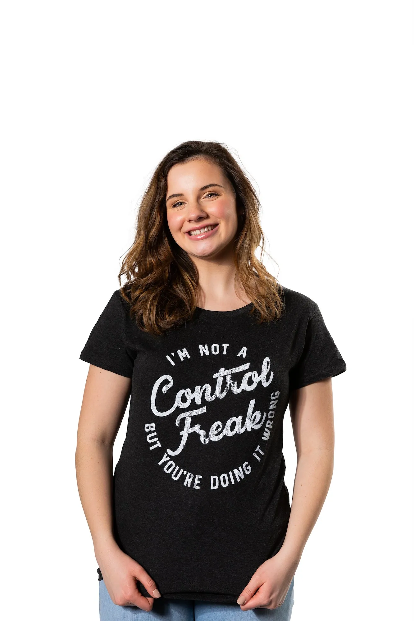 I'm Not A Control Freak Women's T Shirt sold by Crazy Dog T-Shirts product image thumbnail 3