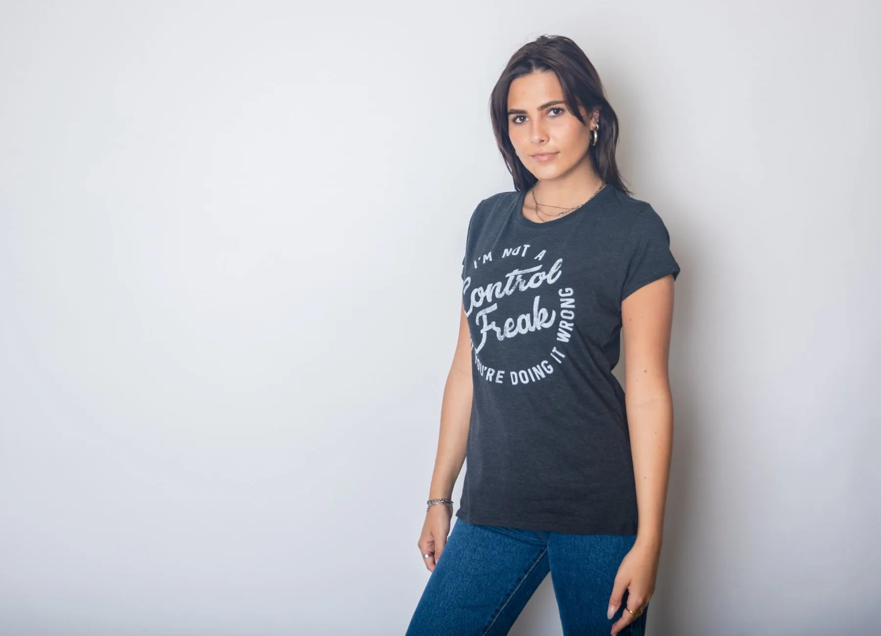 I'm Not A Control Freak Women's T Shirt sold by Crazy Dog T-Shirts product image thumbnail 4
