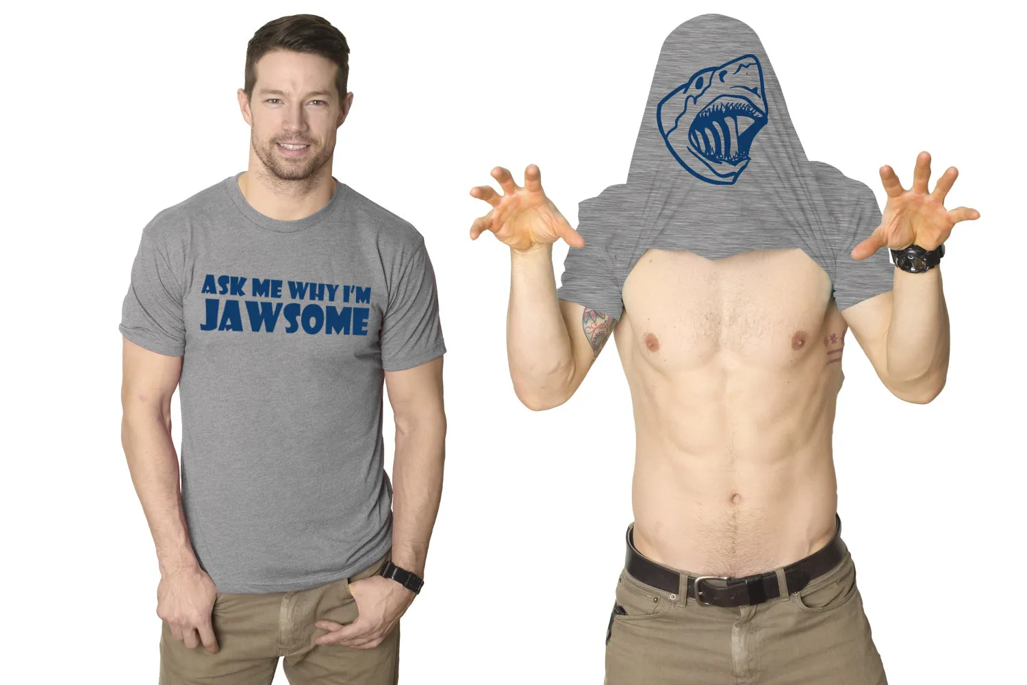 Ask Me Why I'm Jawsome Flip Men's T Shirt sold by Crazy Dog T-Shirts