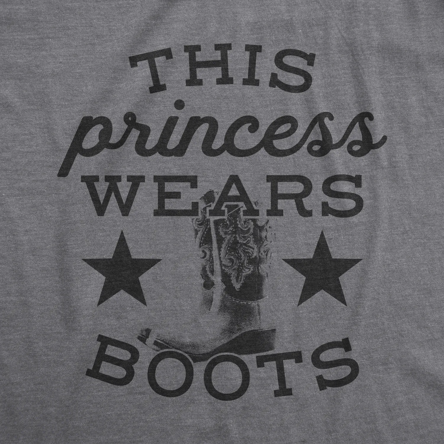 This Princess Wears Boots Women's T Shirt sold by Crazy Dog T-Shirts product image thumbnail 2