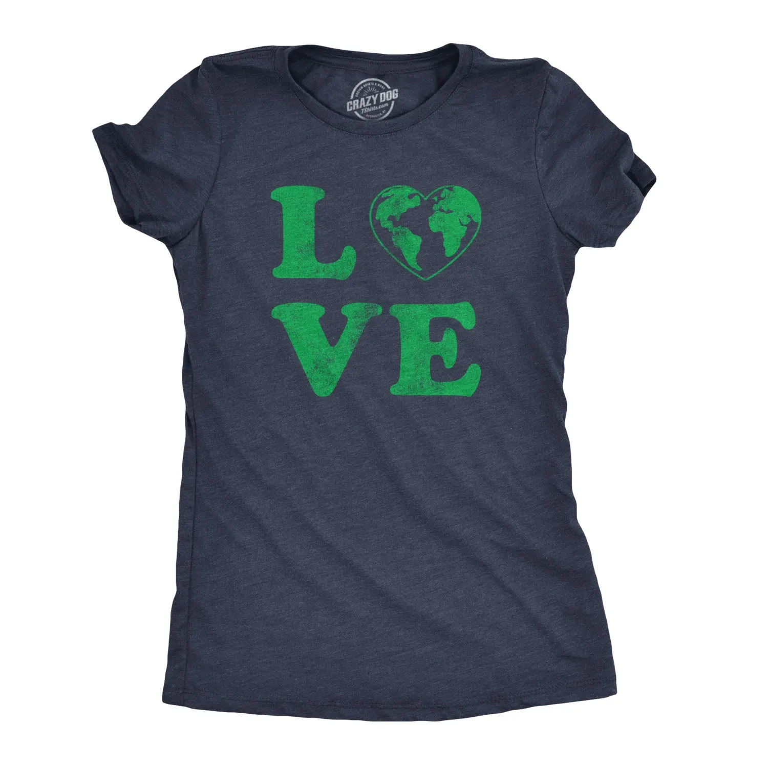 Love Planet Earth Day Women's T Shirt sold by Crazy Dog T-Shirts