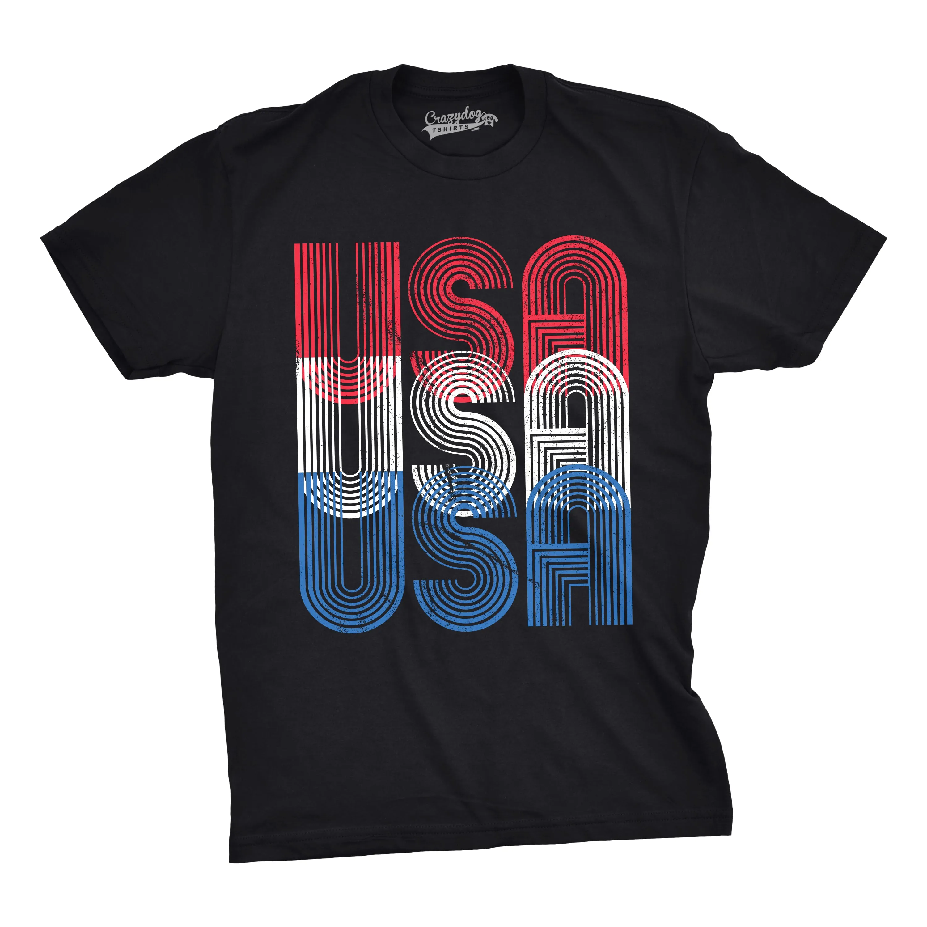 USA USA USA Men's T Shirt sold by Crazy Dog T-Shirts product image thumbnail 3