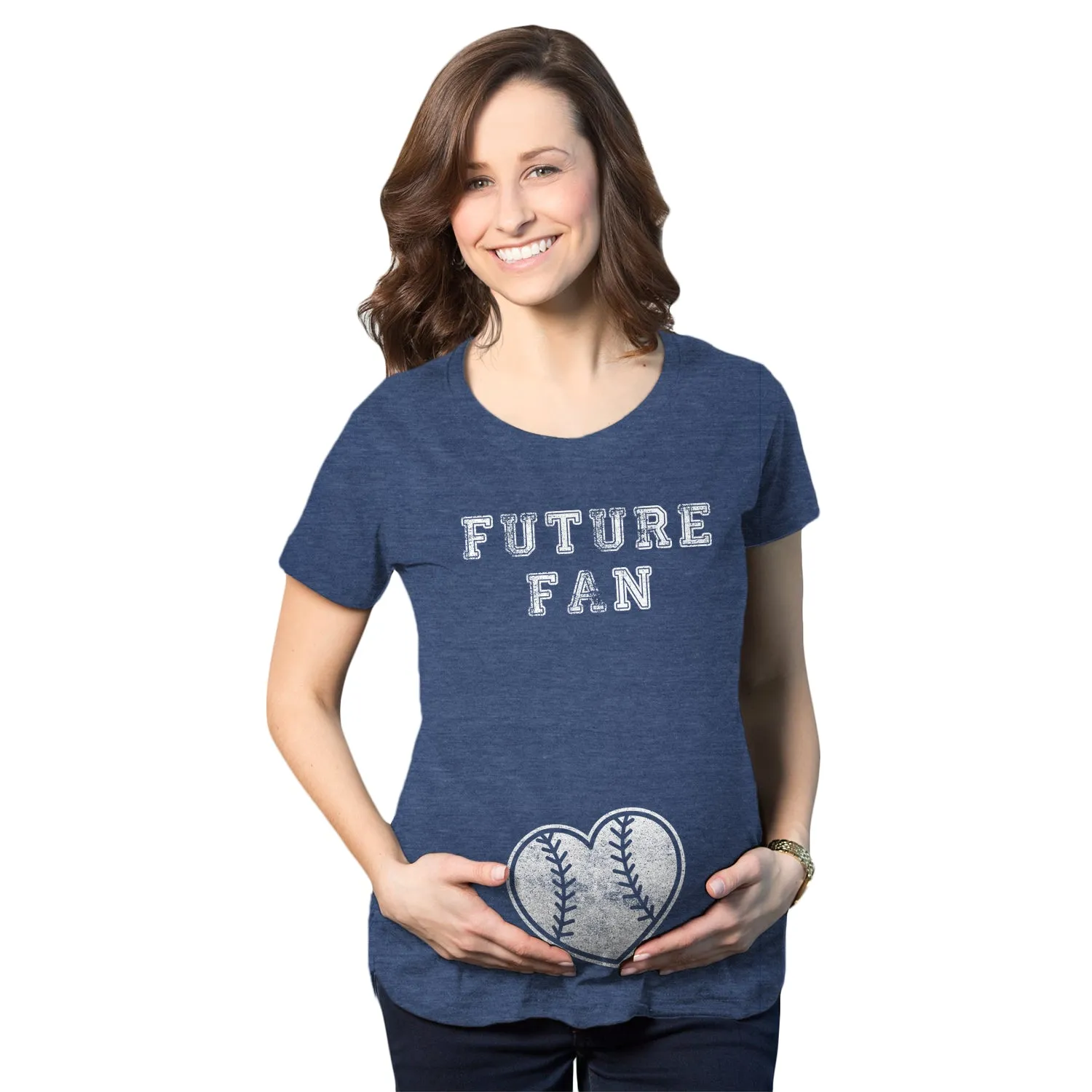 Future Baseball Fan Maternity T Shirt sold by Crazy Dog T-Shirts