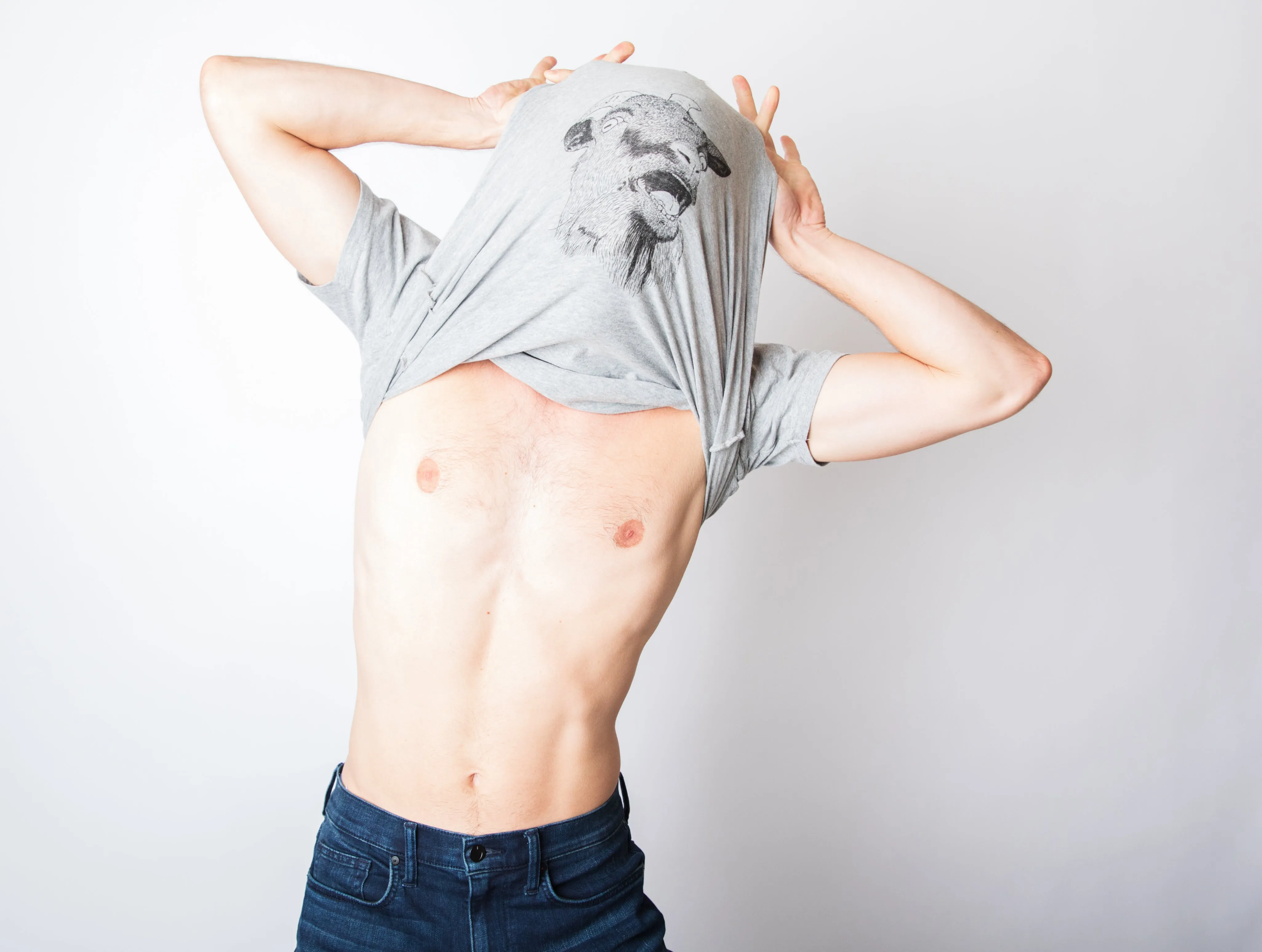 Ask Me About My Goat Flip Men's T Shirt sold by Crazy Dog T-Shirts product image thumbnail 2