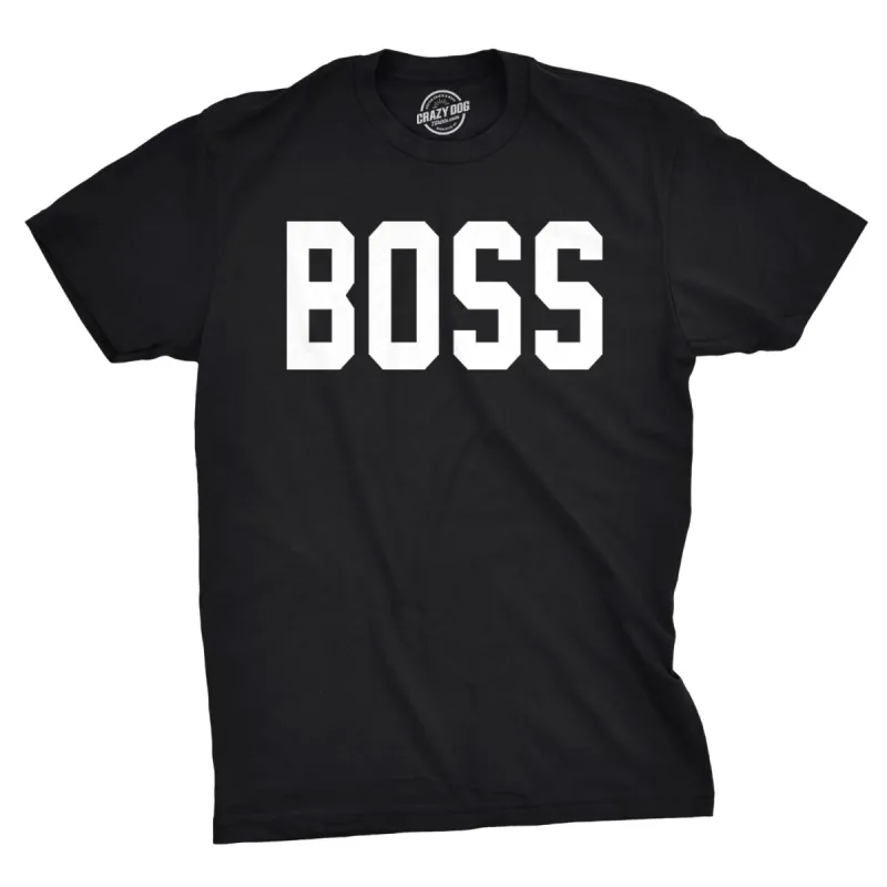 Boss Men's T Shirt sold by Crazy Dog T-Shirts