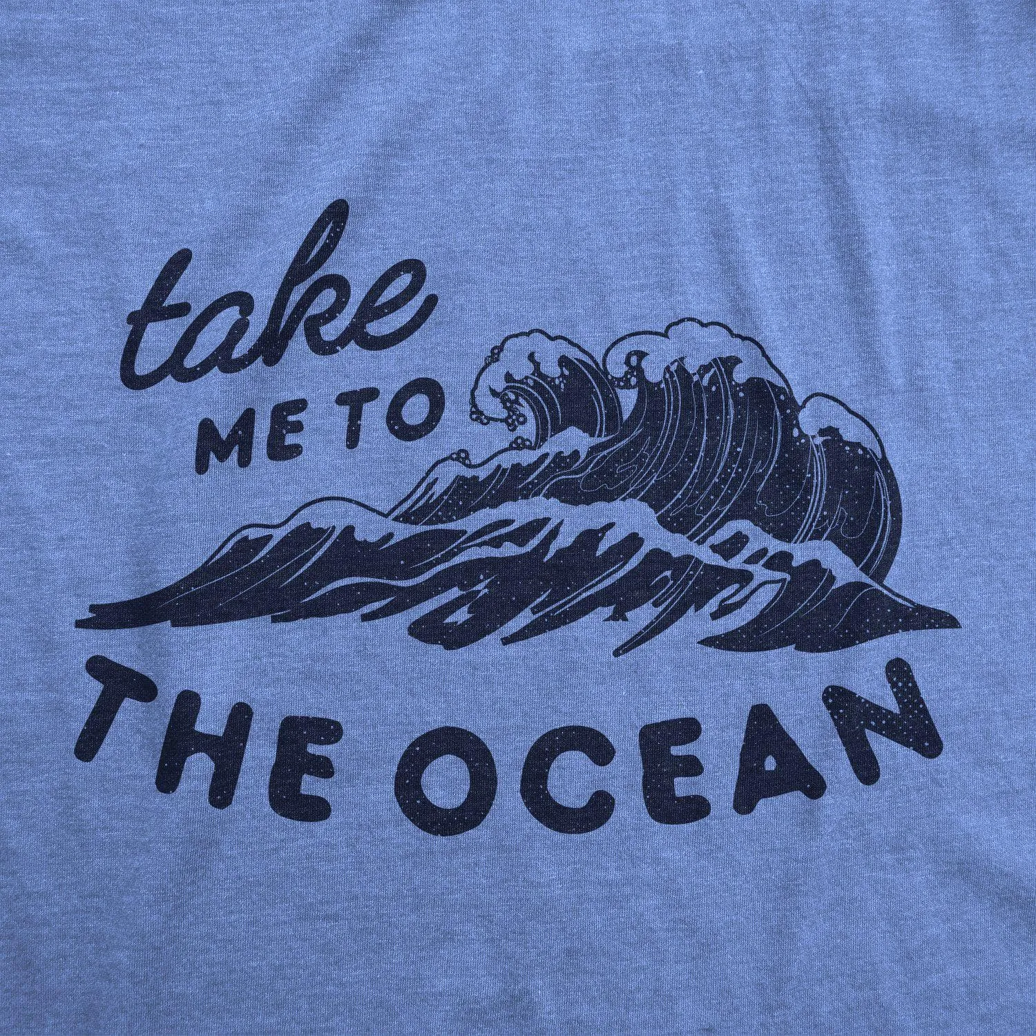 Take Me To The Ocean Men's T Shirt sold by Crazy Dog T-Shirts product image thumbnail 2