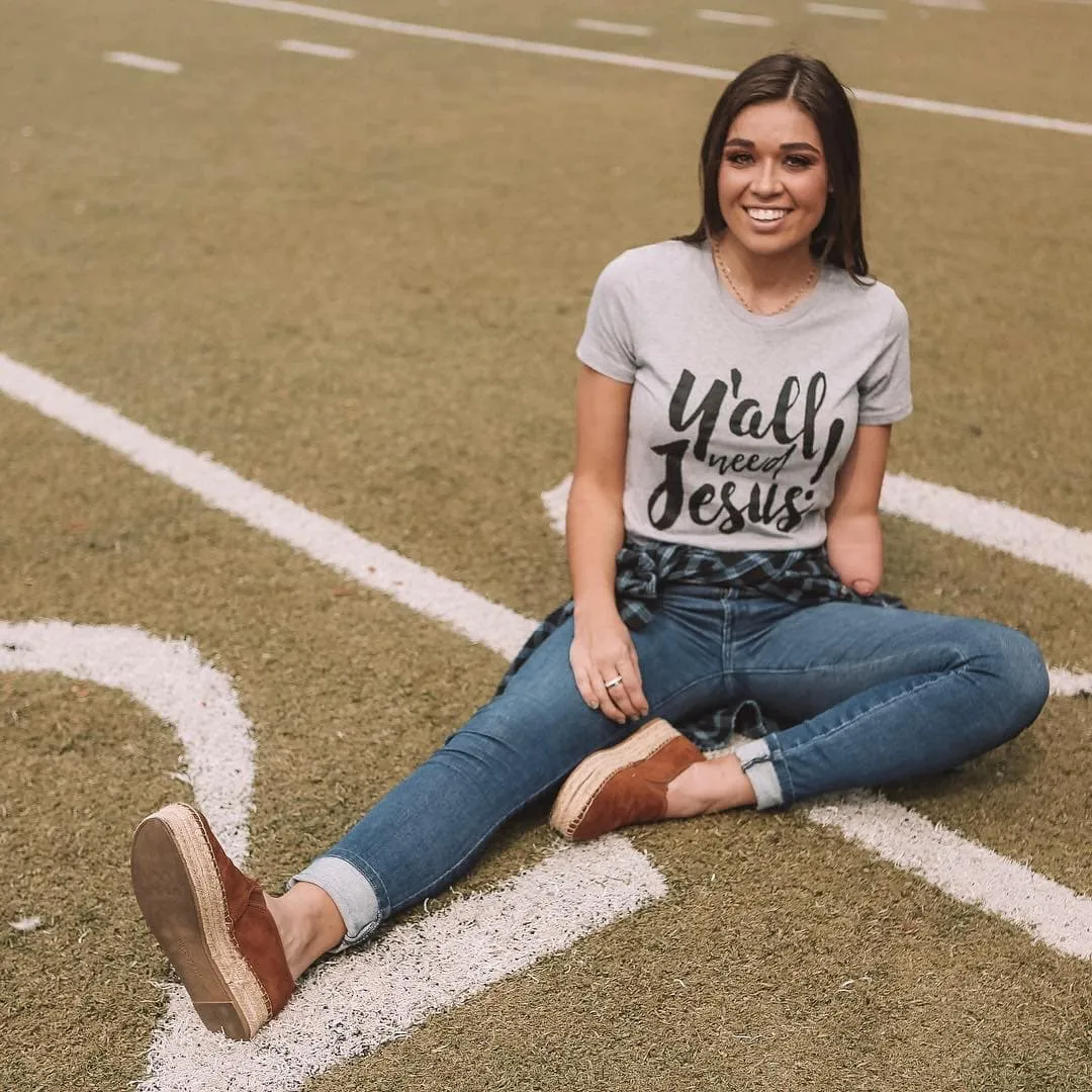 Y'all Need Jesus Women's T Shirt sold by Crazy Dog T-Shirts product image thumbnail 3