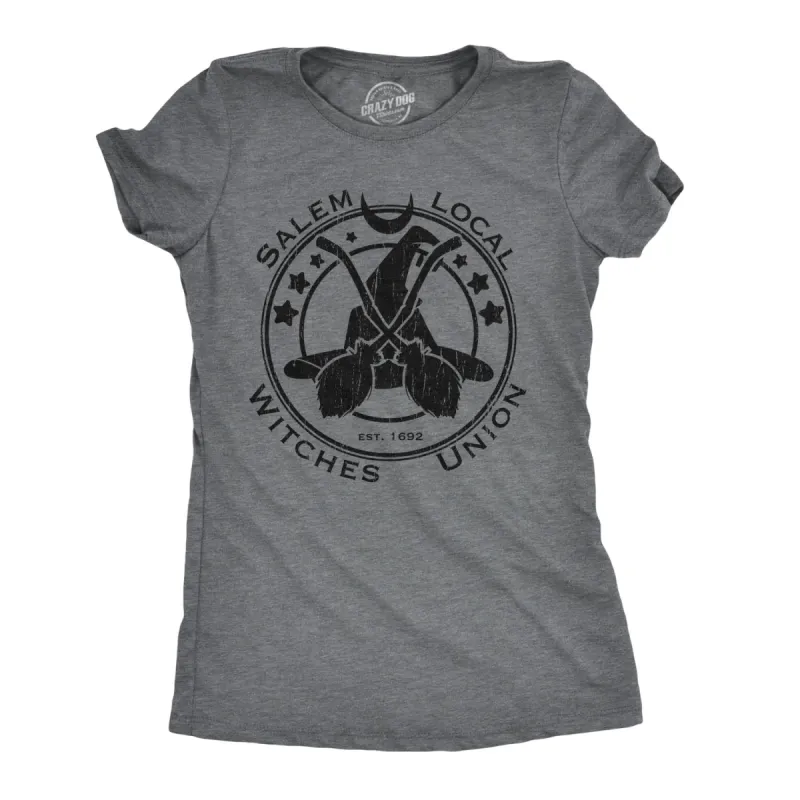 Salem Local Witches Union Women's T Shirt sold by Crazy Dog T-Shirts