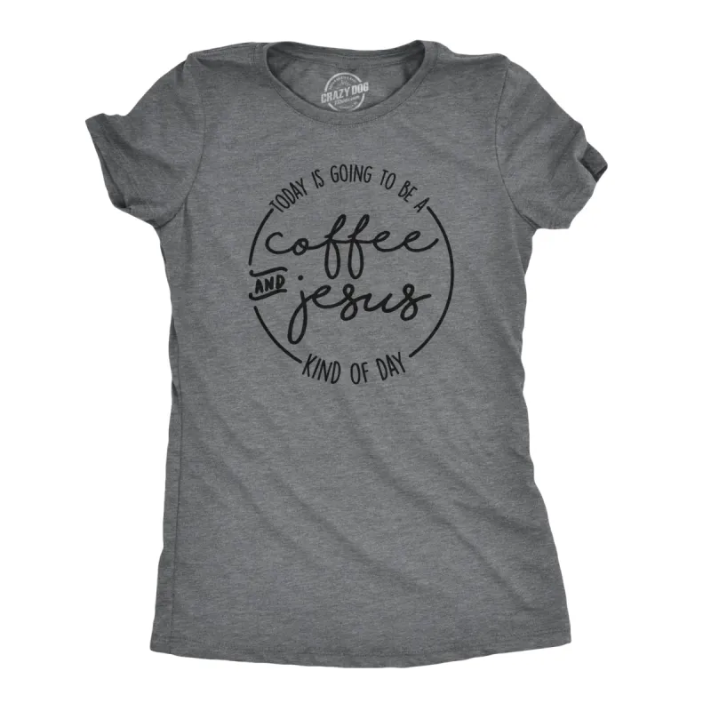 Coffee And Jesus Women's T Shirt sold by Crazy Dog T-Shirts