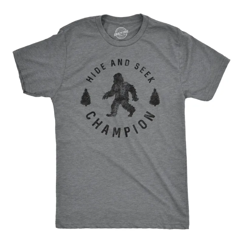 Hide And Seek Champion Men's T Shirt sold by Crazy Dog T-Shirts