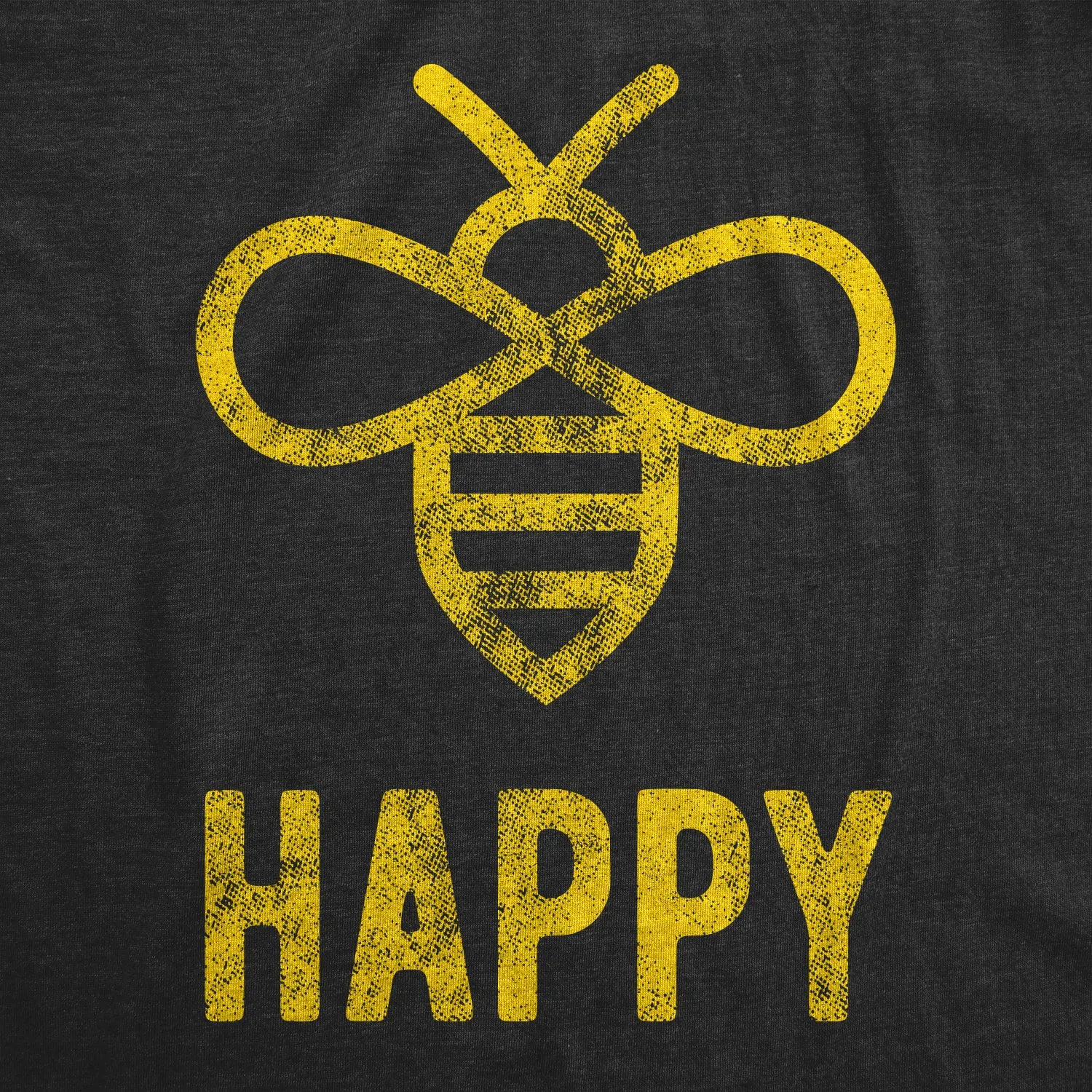 Bee Happy Women's T Shirt sold by Crazy Dog T-Shirts product image thumbnail 4