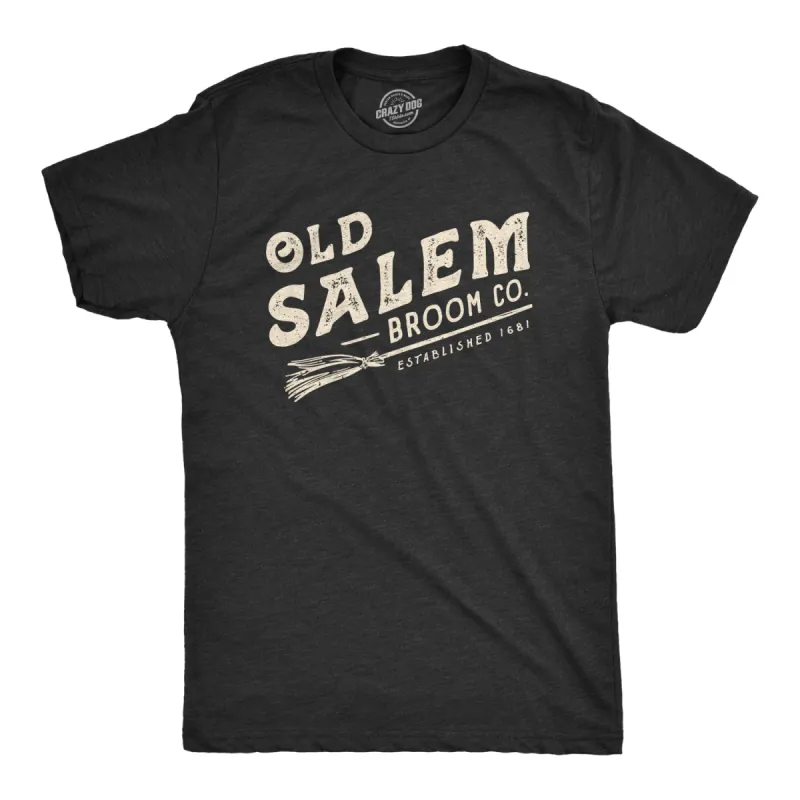 Old Salem Broom Co. Men's T Shirt sold by Crazy Dog T-Shirts