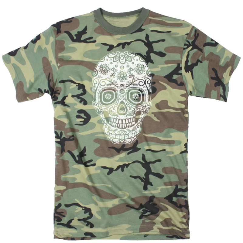 Sugar Skull Men's T Shirt sold by Crazy Dog T-Shirts