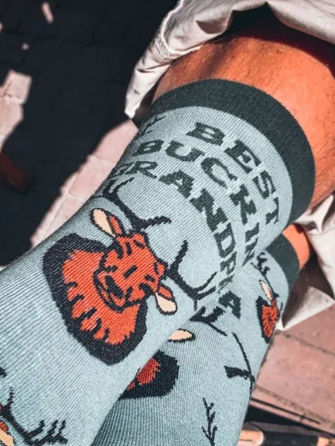 Best Buckin' Grandpa Ever Socks sold by Crazy Dog T-Shirts product image thumbnail 5