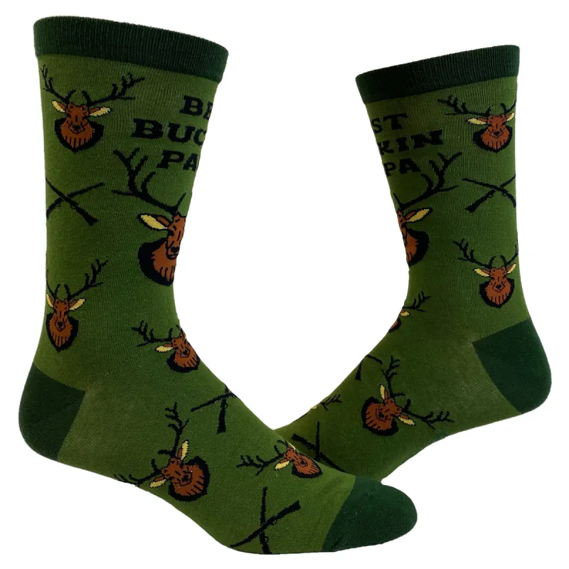 Best Buckin' Papa Ever Socks sold by Crazy Dog T-Shirts