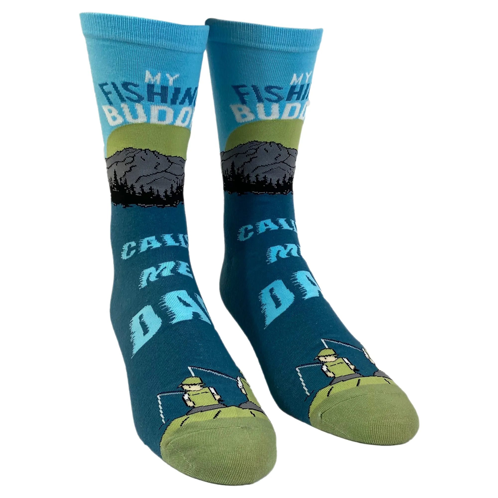 My Fishing Buddy Calls Me Dad Socks sold by Crazy Dog T-Shirts product image thumbnail 2